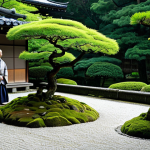 Home 17 일본 문학과 한국 문학 비교 - **
"A serene Zen garden in Kyoto, Japan, with meticulously raked gravel, moss-covered stones, and c...